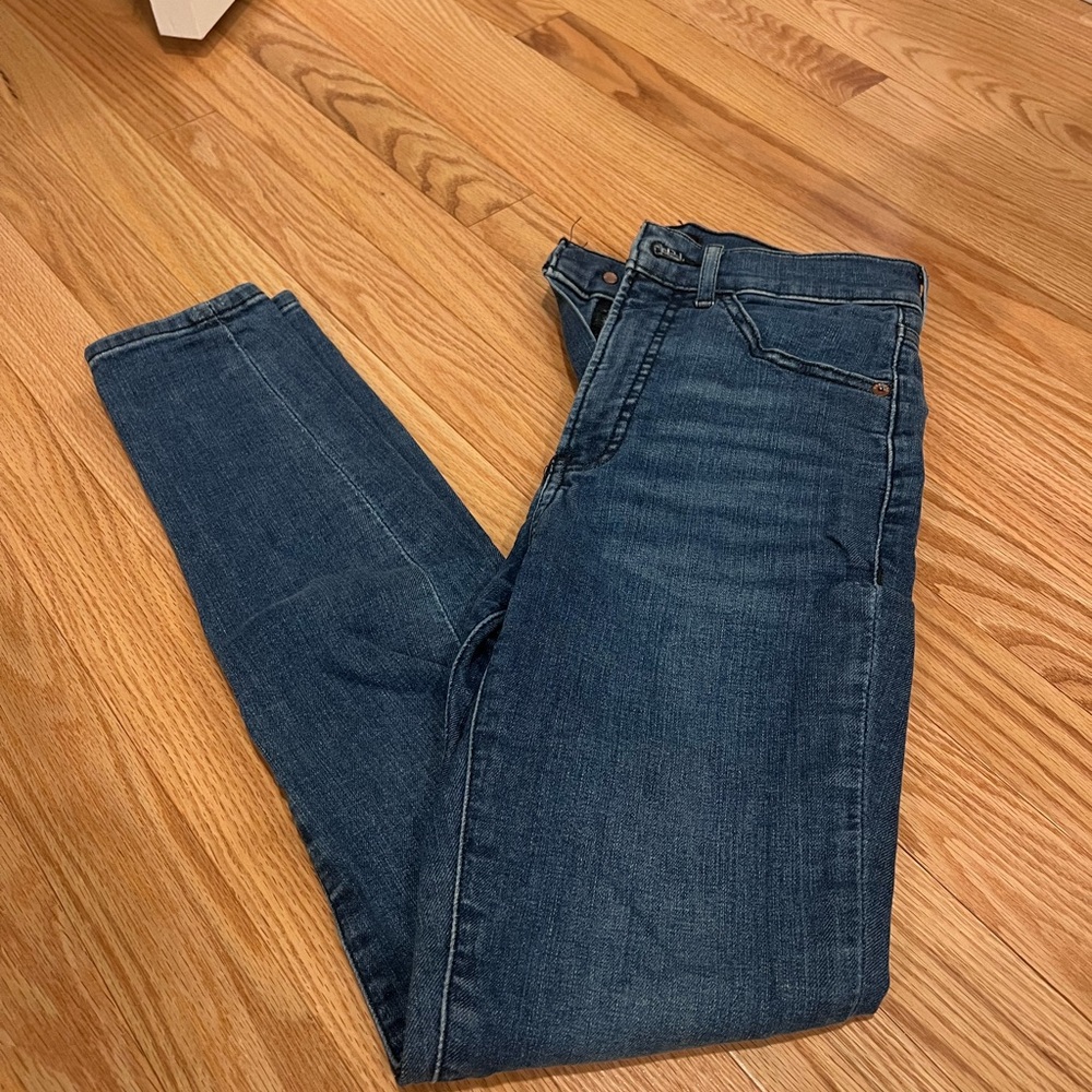 Express Women's Dark Blue Skinny Jeans